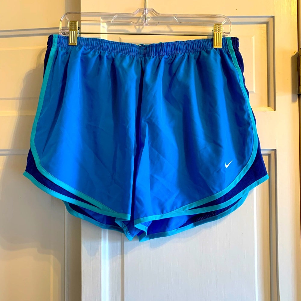 Nike NWOT running shorts.  Size xl women’s.  No rips at stains.